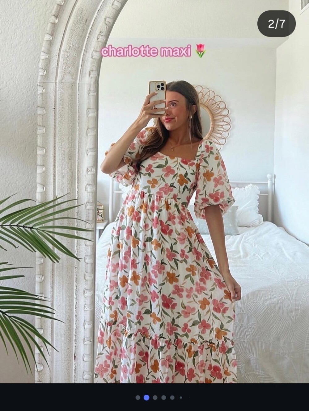 Sweet Lemons Maxi Dress — White Floral Print